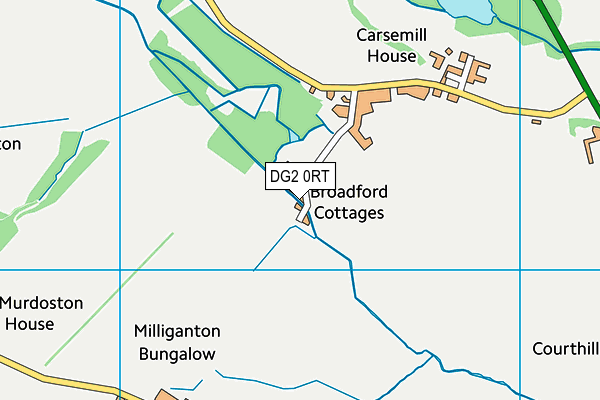 DG2 0RT map - OS VectorMap District (Ordnance Survey)