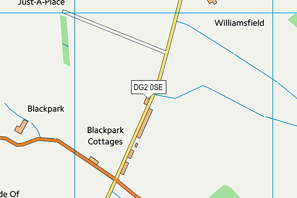 DG2 0SE map - OS VectorMap District (Ordnance Survey)