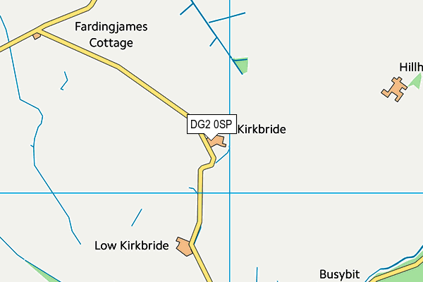 DG2 0SP map - OS VectorMap District (Ordnance Survey)