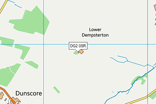 DG2 0SR map - OS VectorMap District (Ordnance Survey)