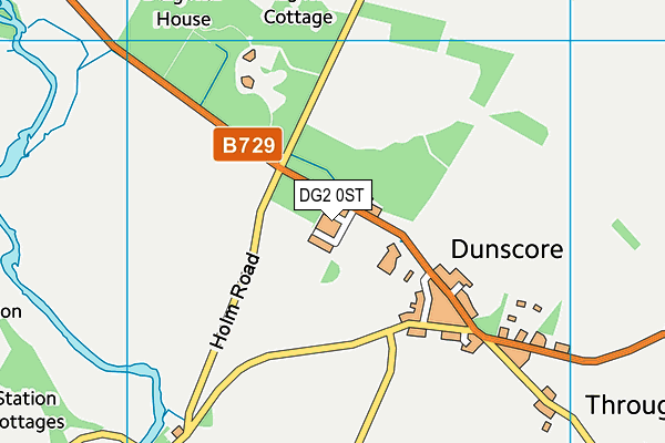 DG2 0ST map - OS VectorMap District (Ordnance Survey)