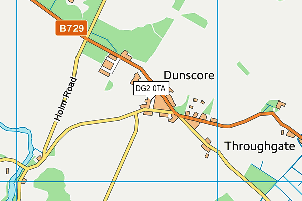 DG2 0TA map - OS VectorMap District (Ordnance Survey)