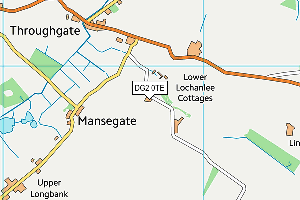 DG2 0TE map - OS VectorMap District (Ordnance Survey)