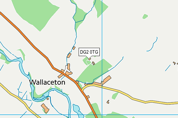 DG2 0TG map - OS VectorMap District (Ordnance Survey)