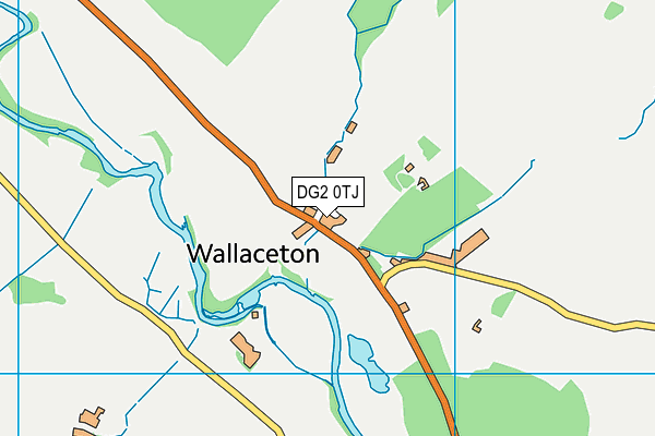 DG2 0TJ map - OS VectorMap District (Ordnance Survey)