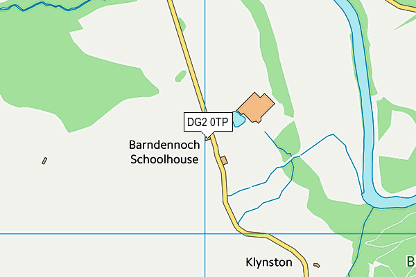 DG2 0TP map - OS VectorMap District (Ordnance Survey)