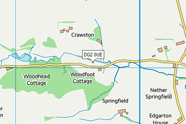 DG2 0UE map - OS VectorMap District (Ordnance Survey)