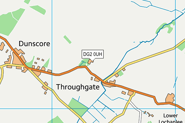 DG2 0UH map - OS VectorMap District (Ordnance Survey)