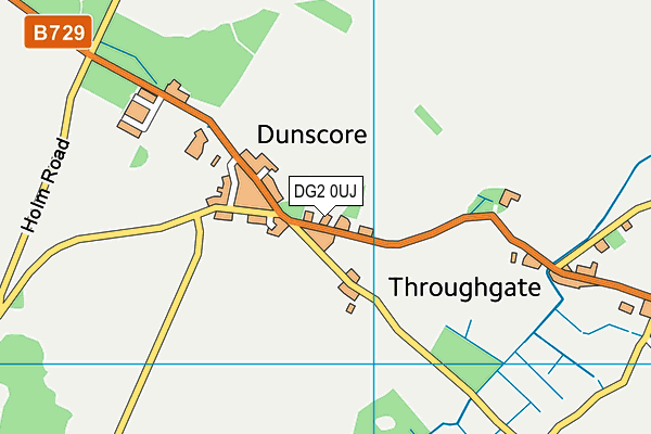 DG2 0UJ map - OS VectorMap District (Ordnance Survey)