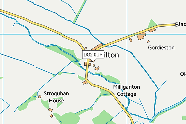 DG2 0UP map - OS VectorMap District (Ordnance Survey)