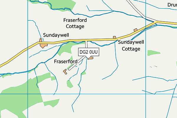 DG2 0UU map - OS VectorMap District (Ordnance Survey)