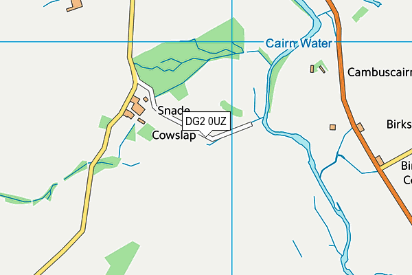 DG2 0UZ map - OS VectorMap District (Ordnance Survey)