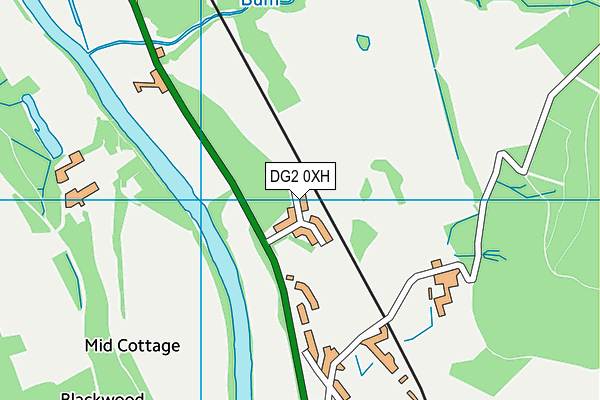 DG2 0XH map - OS VectorMap District (Ordnance Survey)