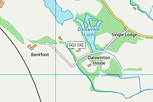 DG2 0XZ map - OS VectorMap District (Ordnance Survey)