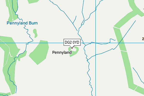 DG2 0YD map - OS VectorMap District (Ordnance Survey)