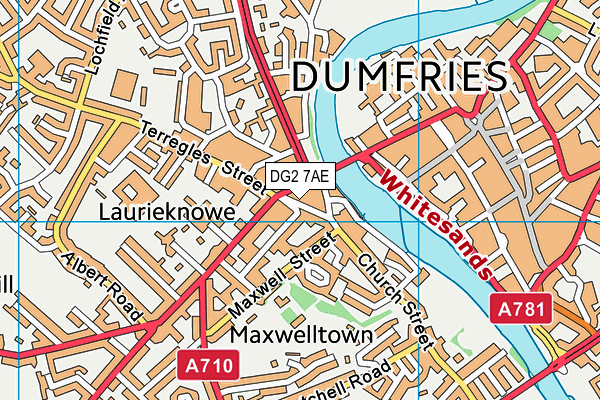 Map of DUMFRIES GLASS & GLAZING LIMITED at district scale