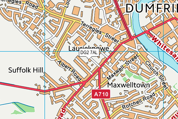 DG2 7AL map - OS VectorMap District (Ordnance Survey)