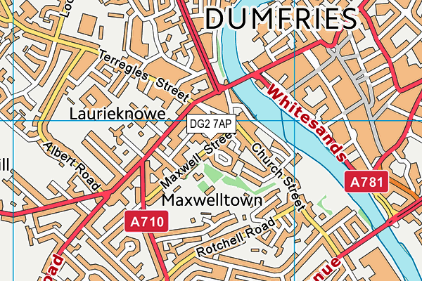 DG2 7AP map - OS VectorMap District (Ordnance Survey)