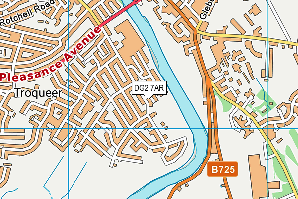 DG2 7AR map - OS VectorMap District (Ordnance Survey)