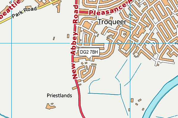 DG2 7BH map - OS VectorMap District (Ordnance Survey)