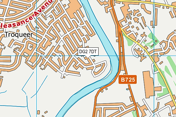 DG2 7DT map - OS VectorMap District (Ordnance Survey)