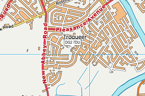 DG2 7DU map - OS VectorMap District (Ordnance Survey)