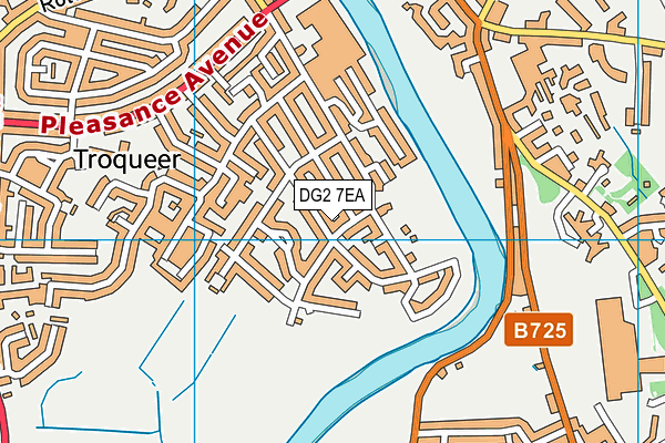 DG2 7EA map - OS VectorMap District (Ordnance Survey)