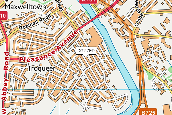 DG2 7ED map - OS VectorMap District (Ordnance Survey)