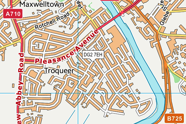 DG2 7EH map - OS VectorMap District (Ordnance Survey)