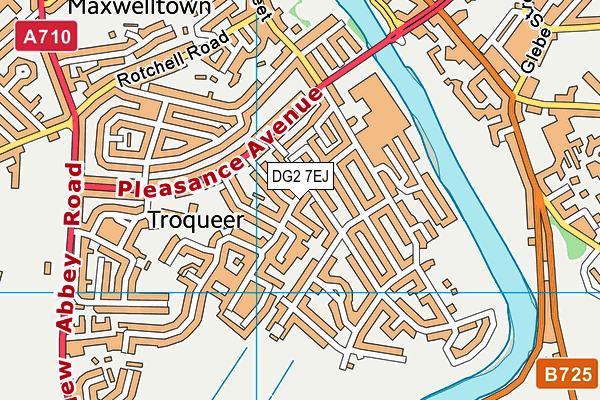 DG2 7EJ map - OS VectorMap District (Ordnance Survey)