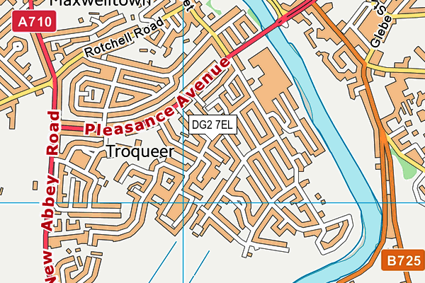 DG2 7EL map - OS VectorMap District (Ordnance Survey)