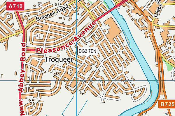 DG2 7EN map - OS VectorMap District (Ordnance Survey)