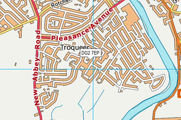 DG2 7EP map - OS VectorMap District (Ordnance Survey)