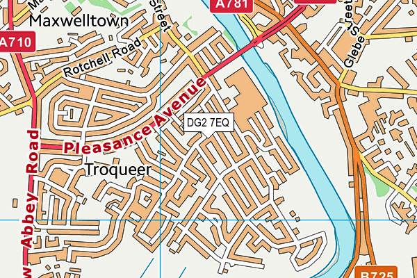 DG2 7EQ map - OS VectorMap District (Ordnance Survey)