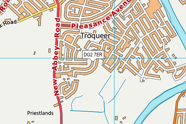 DG2 7ER map - OS VectorMap District (Ordnance Survey)