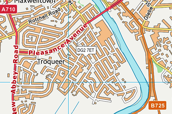 DG2 7ET map - OS VectorMap District (Ordnance Survey)