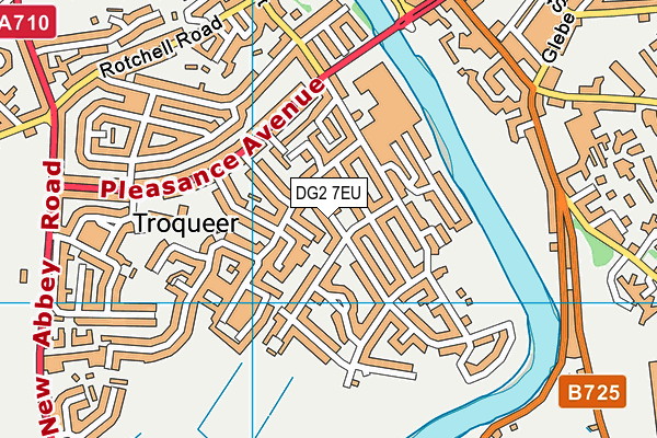 DG2 7EU map - OS VectorMap District (Ordnance Survey)