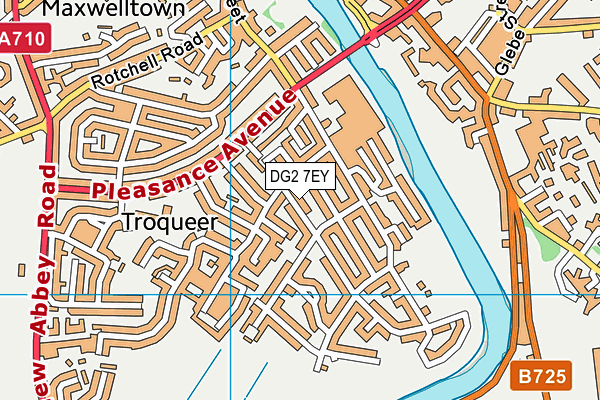 DG2 7EY map - OS VectorMap District (Ordnance Survey)