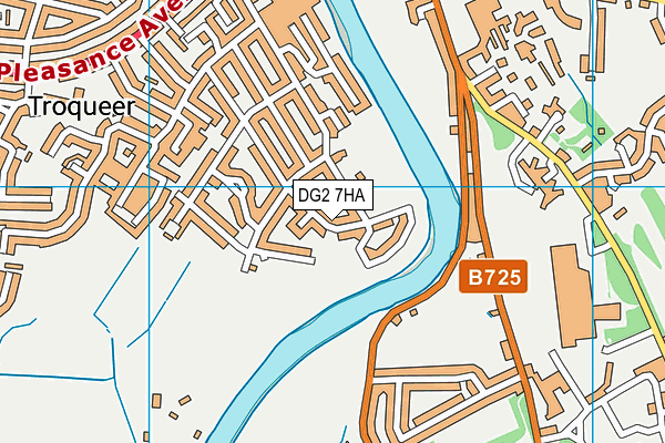 DG2 7HA map - OS VectorMap District (Ordnance Survey)