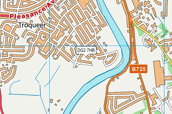 DG2 7HB map - OS VectorMap District (Ordnance Survey)
