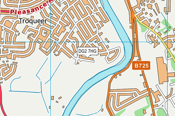 DG2 7HG map - OS VectorMap District (Ordnance Survey)