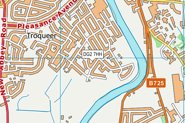 DG2 7HH map - OS VectorMap District (Ordnance Survey)