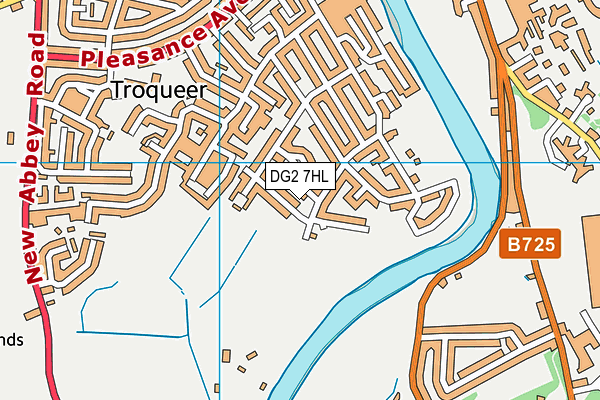 DG2 7HL map - OS VectorMap District (Ordnance Survey)