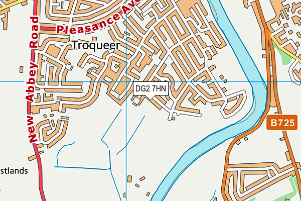 DG2 7HN map - OS VectorMap District (Ordnance Survey)