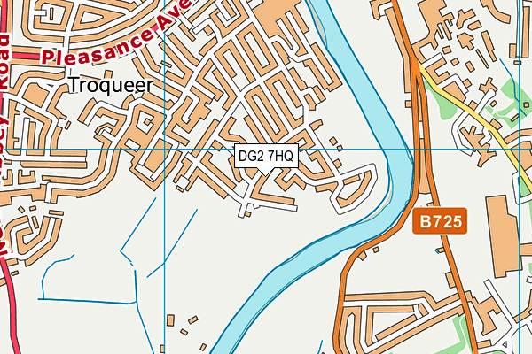 DG2 7HQ map - OS VectorMap District (Ordnance Survey)