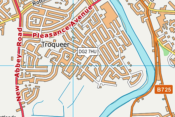 DG2 7HU map - OS VectorMap District (Ordnance Survey)