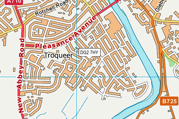 DG2 7HY map - OS VectorMap District (Ordnance Survey)