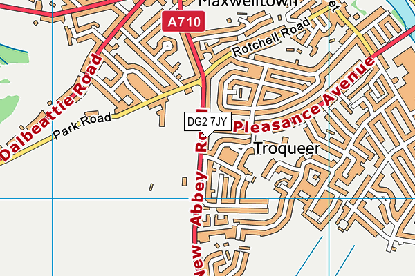 DG2 7JY map - OS VectorMap District (Ordnance Survey)