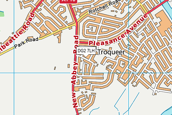 DG2 7LH map - OS VectorMap District (Ordnance Survey)