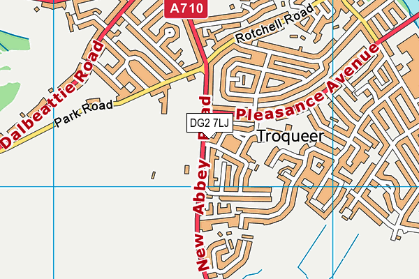 DG2 7LJ map - OS VectorMap District (Ordnance Survey)